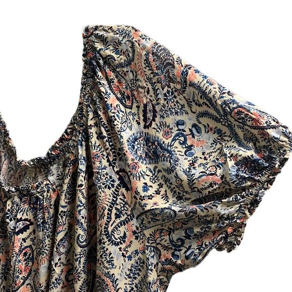 Cato, 100% Rayon, On/Off Shoulder, Elastic, Stretch, Casual Top, Multi, 22/24W - Picture 3 of 7